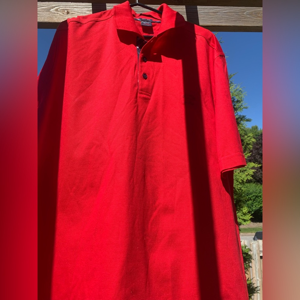 Paul & Shark Red Polo Shirt Vibrant Casual Style